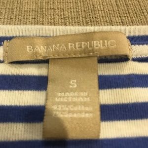 Banana Republic Blue & White Striped Shirt